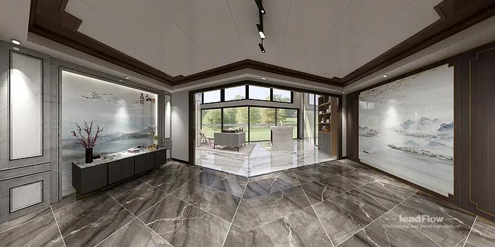Modern Commercial Space Interior in Hangzhou using WPC Cladding in Hangzhou, China - photo 1