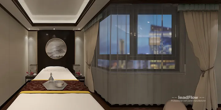 Nanchang Apartment Interior with WPC Wall Cladding &mdash; foot bath5 Accent in Donghu District, Nanchang, China - photo 11