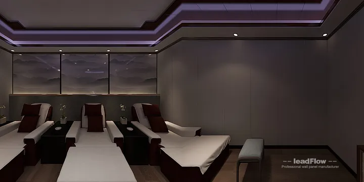Nanchang Apartment Interior with WPC Wall Cladding &mdash; foot bath5 Accent in Donghu District, Nanchang, China - photo 16