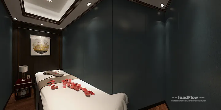 Nanchang Apartment Interior with WPC Wall Cladding &mdash; foot bath5 Accent in Donghu District, Nanchang, China - photo 3