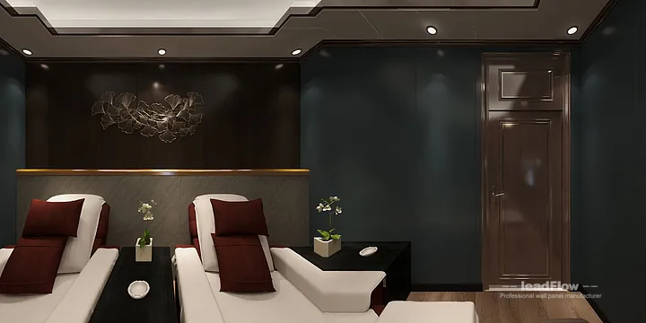 Nanchang Apartment Interior with WPC Wall Cladding &mdash; foot bath5 Accent in Donghu District, Nanchang, China - photo 6
