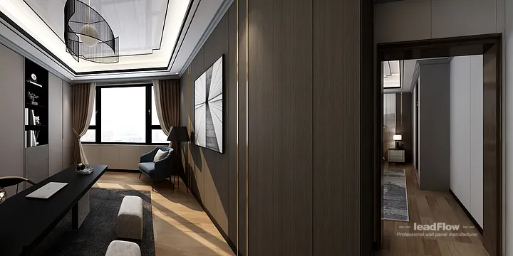Hangzhou Apartment with WPC Interior Panel &mdash; Study Feature in Hangzhou, China - photo 2