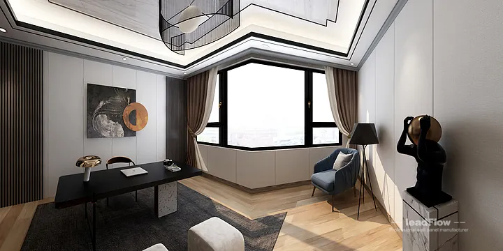 Hangzhou Apartment with WPC Interior Panel &mdash; Study Feature in Hangzhou, China - photo 4