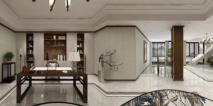 Stylish Apartment Interior in Hangzhou using WPC Wall Cladding in Hangzhou, China