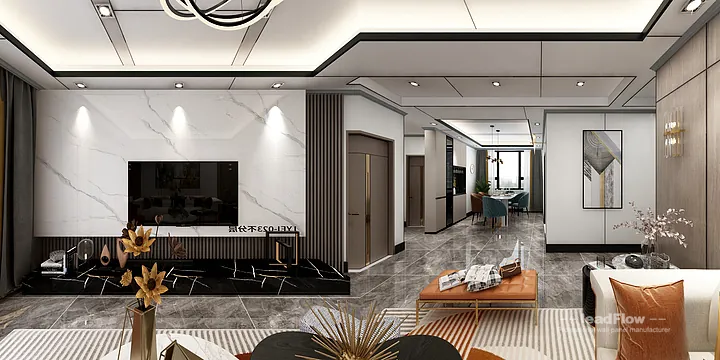 Stylish Apartment Interior in Hangzhou using WPC Wall Panel in Hangzhou, China - photo 2