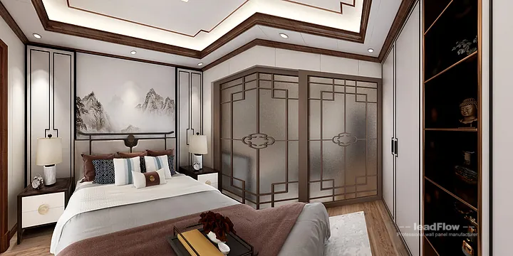 Hangzhou Apartment with WPC Wall Panel &mdash; Living Room Feature in Hangzhou, China - photo 1