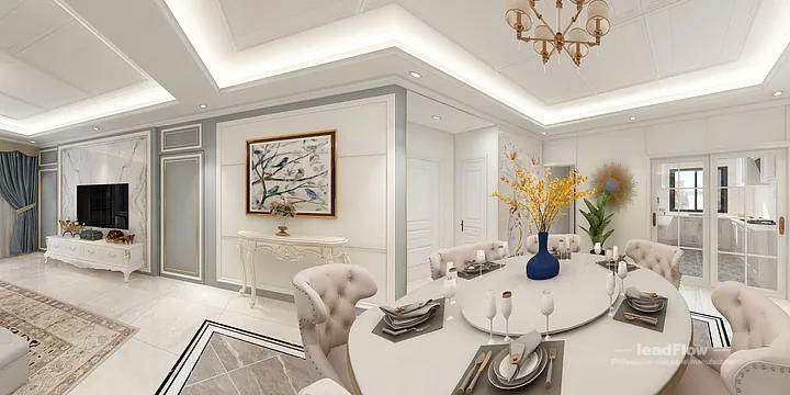 WPC Wall Panel Project: Nanchang Apartment with Living-Dining Room in Donghu District, Nanchang, China - photo 6