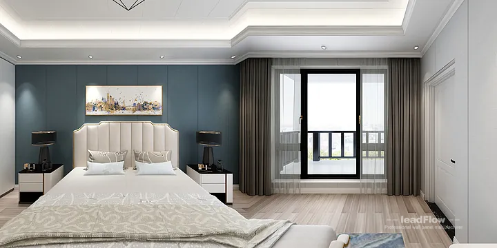 Hangzhou Villa Renovation with WPC Wall Cladding | Master Bedroom Idea in Hangzhou, China - photo 5
