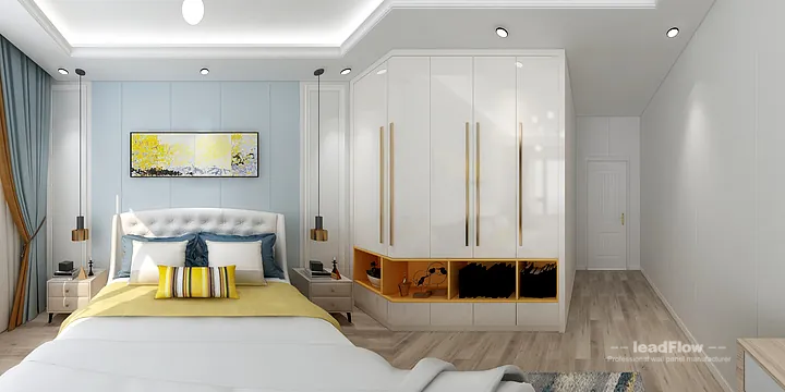 Contemporary WPC Interior Panel Project: Hangzhou Apartment Interior in Hangzhou, China