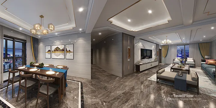 WPC Wall Panel Design Case: Liu's Hangzhou Apartment in Hangzhou, China - photo 3