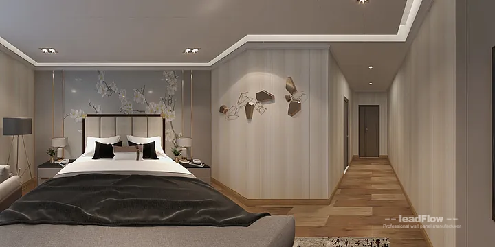 WPC Wall Panel Interior Project Case Study in Hangzhou | Contemporary guesthouse in Hangzhou, China - photo 2