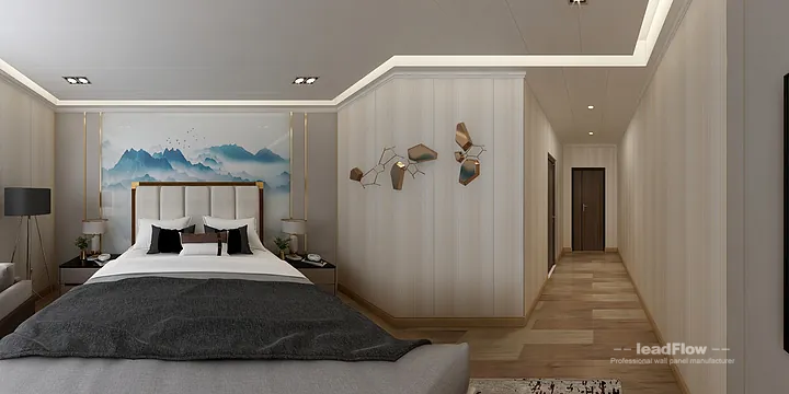WPC Wall Panel Interior Project Case Study in Hangzhou | Contemporary guesthouse in Hangzhou, China - photo 3