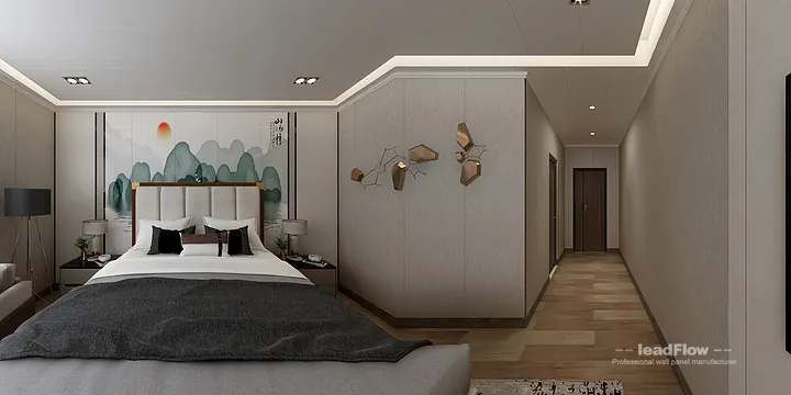 WPC Wall Panel Interior Project Case Study in Hangzhou | Contemporary guesthouse in Hangzhou, China - photo 5