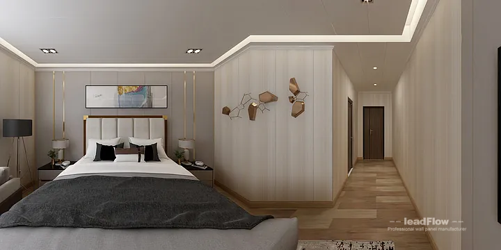 WPC Wall Panel Interior Project Case Study in Hangzhou | Contemporary guesthouse in Hangzhou, China - photo 8