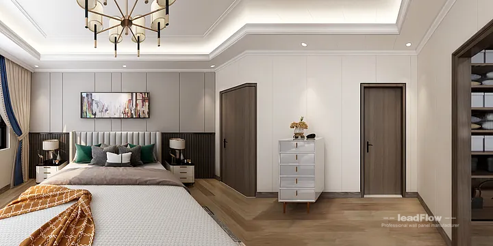 WPC Wall Panel Villa Case Study in Hangzhou | Modern Living Room in Hangzhou, China - photo 12