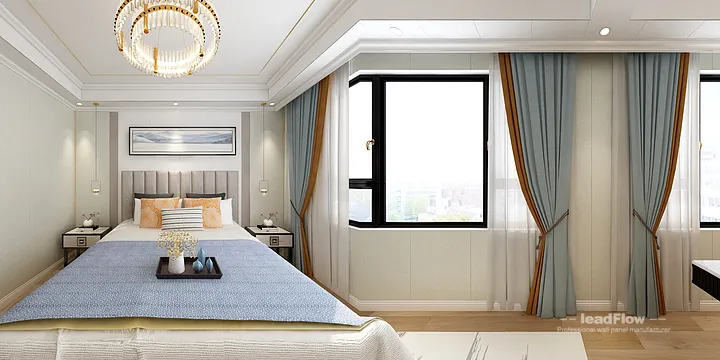 WPC Wall Panel Villa Case Study in Hangzhou | Modern Living Room in Hangzhou, China - photo 2