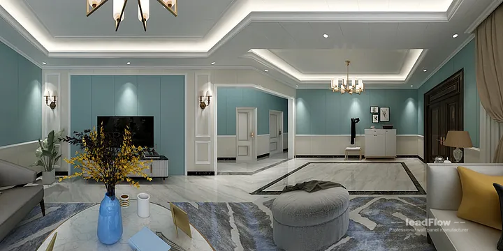 Hangzhou Apartment Wall Panel Design | WPC Wall Cladding Elegant Interior in Hangzhou, China - photo 5