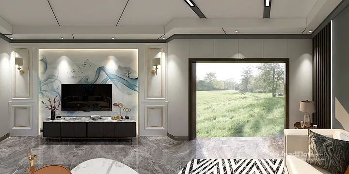 Modern WPC Cladding in Hangzhou Commercial Space &mdash; Interior in Hangzhou, China