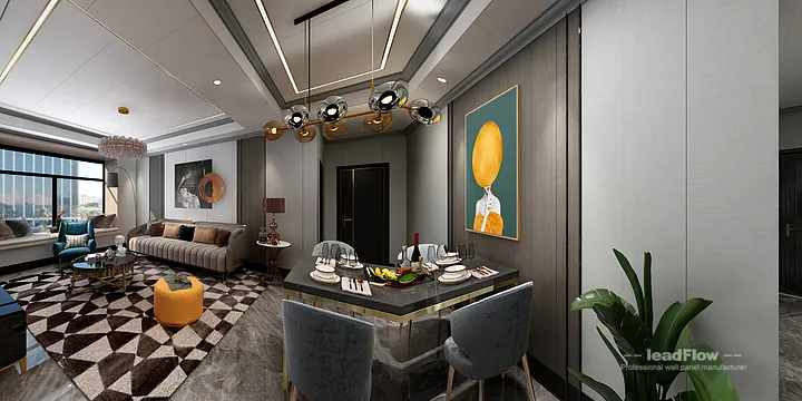 Modern Apartment Interior in Hangzhou using WPC Wall Cladding in Hangzhou, China - photo 4