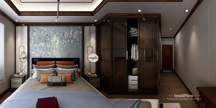Hangzhou Apartment Renovation with WPC Wall Panel | Living-Dining Room Idea in Hangzhou, China - photo 1