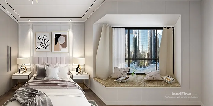 WPC Cladding Transformation: Hangzhou Apartment with Master Bedroom Walls in Hangzhou, China - photo 18