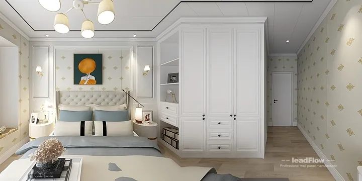 WPC Cladding Transformation: Hangzhou Apartment with Master Bedroom Walls in Hangzhou, China - photo 3