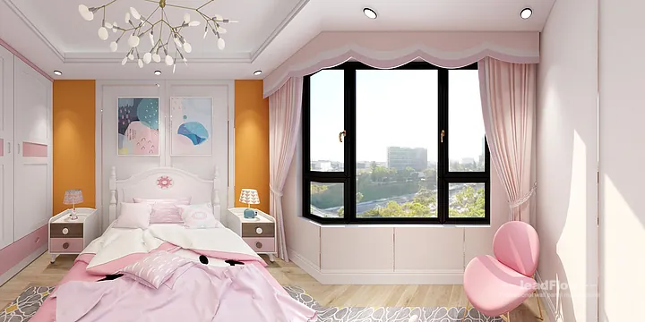Hangzhou Apartment with WPC Interior Panel &mdash; bedroom4 Feature in Hangzhou, China - photo 2