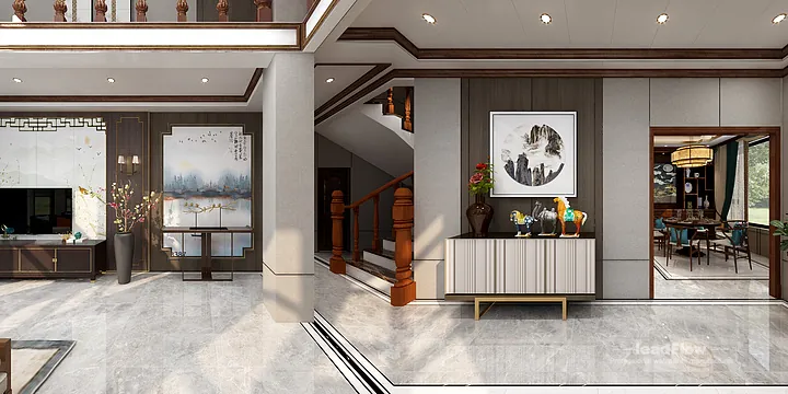 Hangzhou Apartment with WPC Interior Panel &mdash; Living Room Feature in Hangzhou, China - photo 11