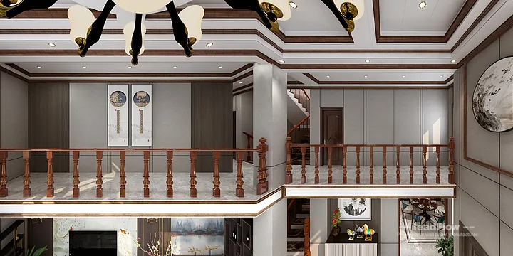 Hangzhou Apartment with WPC Interior Panel &mdash; Living Room Feature in Hangzhou, China - photo 17