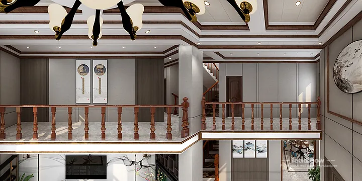 Hangzhou Apartment with WPC Interior Panel &mdash; Living Room Feature in Hangzhou, China - photo 27