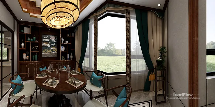 Hangzhou Apartment with WPC Interior Panel &mdash; Living Room Feature in Hangzhou, China - photo 34