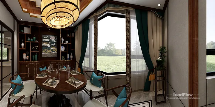 Hangzhou Apartment with WPC Interior Panel &mdash; Living Room Feature in Hangzhou, China - photo 35