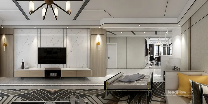 Hangzhou Apartment Wall Panel Design | WPC Interior Panel Warm Interior in Hangzhou, China - photo 10