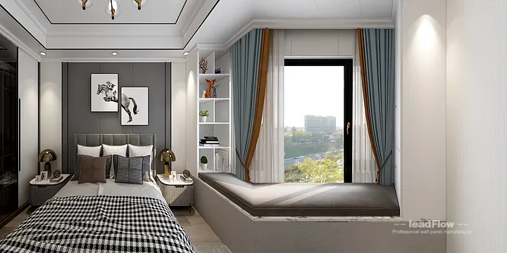 Hangzhou Apartment Wall Panel Design | WPC Interior Panel Warm Interior in Hangzhou, China - photo 11