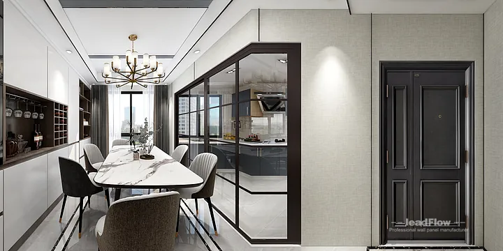 Hangzhou Apartment Wall Panel Design | WPC Interior Panel Warm Interior in Hangzhou, China - photo 4