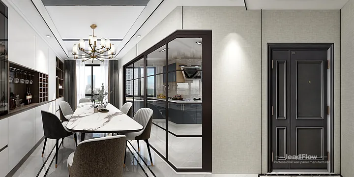 Hangzhou Apartment Wall Panel Design | WPC Interior Panel Warm Interior in Hangzhou, China - photo 9