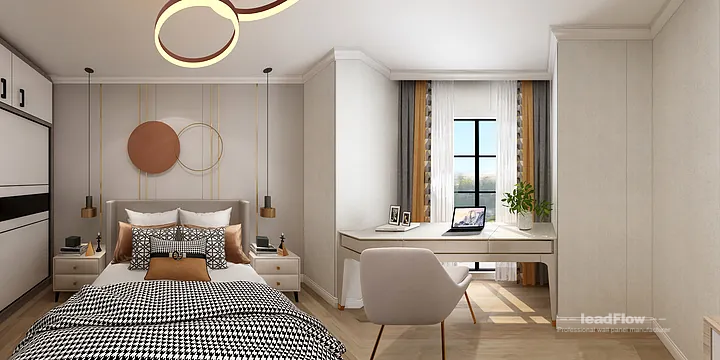 Hangzhou Apartment Renovation with WPC Cladding | elder room Idea in Hangzhou, China