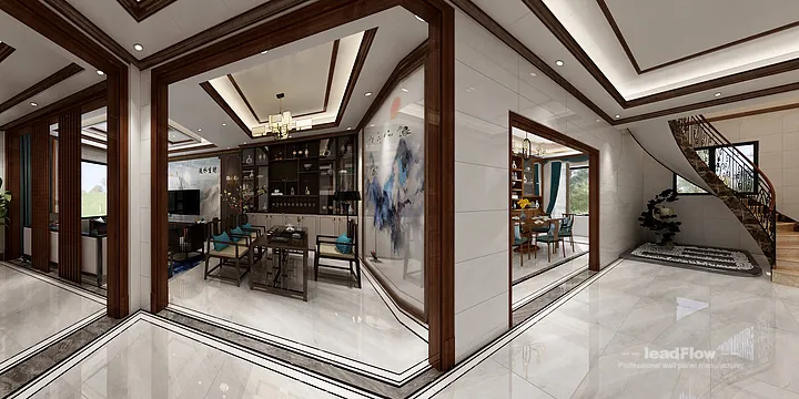 Explore WPC Interior Panel in This Hangzhou Villa &mdash; New Chinese Oriental Style in Hangzhou, China - photo 11