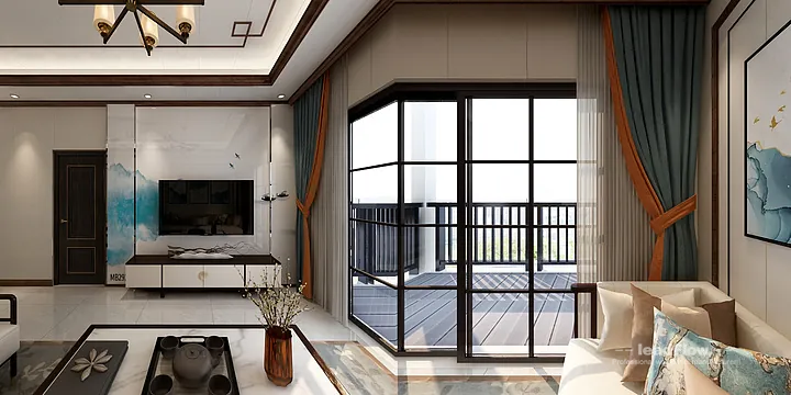 Explore WPC Interior Panel in This Hangzhou Villa &mdash; New Chinese Oriental Style in Hangzhou, China - photo 5