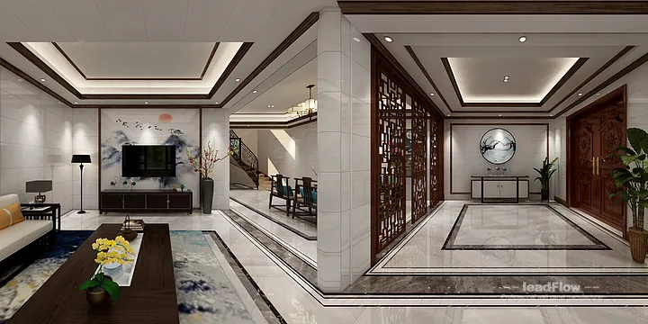Explore WPC Interior Panel in This Hangzhou Villa &mdash; New Chinese Oriental Style in Hangzhou, China - photo 8