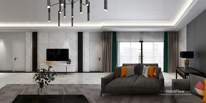 Modern WPC Wall Cladding Project: Nanchang Apartment Interior in Donghu District, Nanchang, China