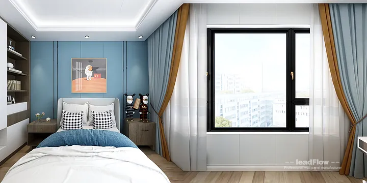 Modern WPC Wall Cladding Project: Nanchang Apartment Interior in Donghu District, Nanchang, China - photo 2