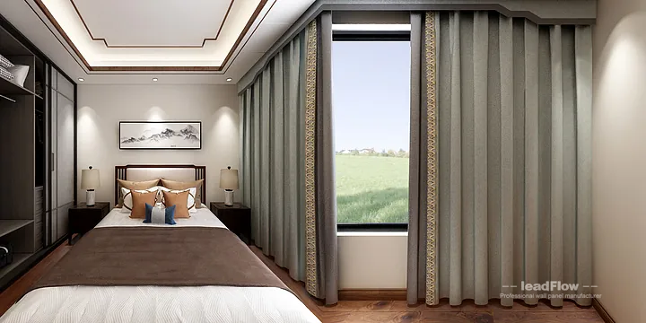 Modern WPC Wall Cladding Project: Nanchang Apartment Interior in Donghu District, Nanchang, China - photo 5