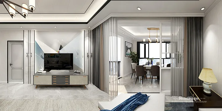 WPC Interior Panel Apartment Inspiration in Hangzhou &mdash; Modern Design in Hangzhou, China - photo 6