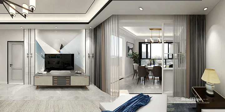 WPC Interior Panel Apartment Inspiration in Hangzhou &mdash; Modern Design in Hangzhou, China - photo 7