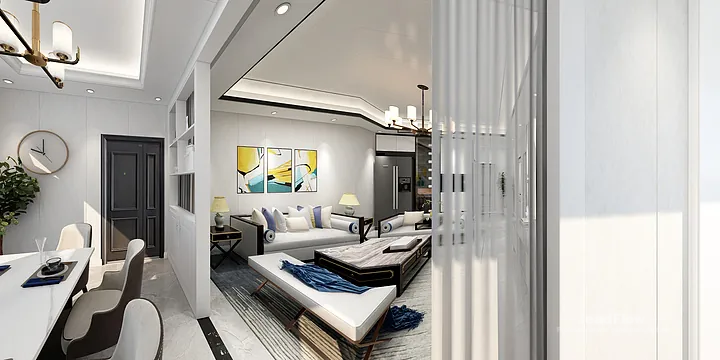 WPC Interior Panel Apartment Inspiration in Hangzhou &mdash; Modern Design in Hangzhou, China - photo 9