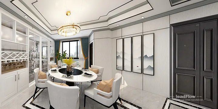 Elegant WPC Wall Cladding Project: Hangzhou Apartment Interior in Hangzhou, China - photo 7