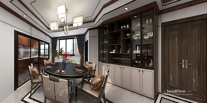 Elegant WPC Wall Cladding Project: Hangzhou Apartment Interior in Hangzhou, China - photo 9