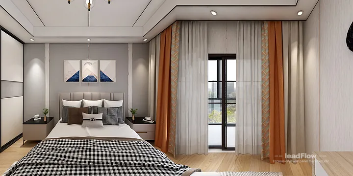 Hangzhou Apartment with WPC Wall Cladding &mdash; Living-Dining Room Feature in Hangzhou, China - photo 3