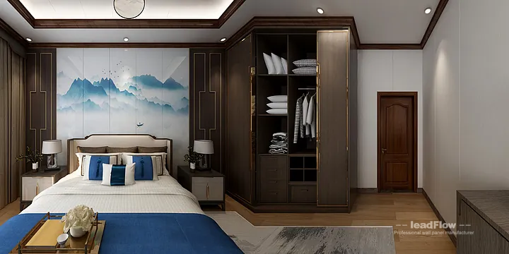WPC Interior Panel Design for Hangzhou Apartment &mdash; Master Bedroom Focus in Hangzhou, China - photo 10